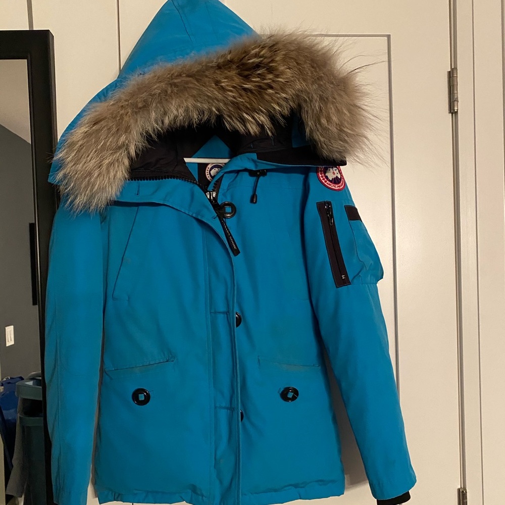 CANADA GOOSE Blue with Coyote Trim and Duck Fill